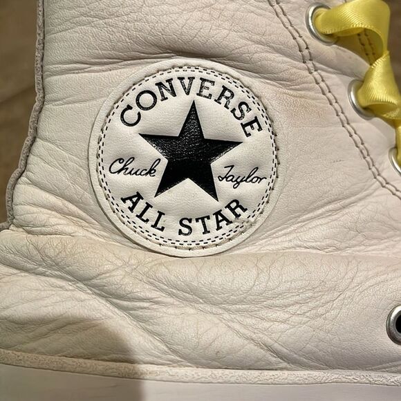 Converse White Chuck Taylor All Star Lugged Leather Sneaker Shoes Womens Size 8 - Picture 12 of 12